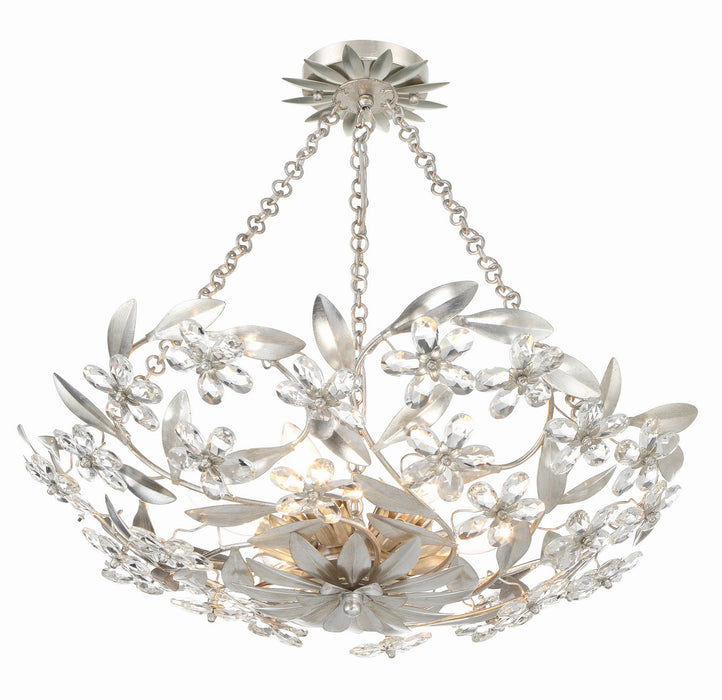 Marselle 6-Light Semi-Flush Mount in Antique Silver by Crystorama - MPN MSL-306-SA_CEILING