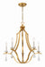 Perry 5-Light Chandelier in Antique Gold by Crystorama - MPN PER-10405-GA