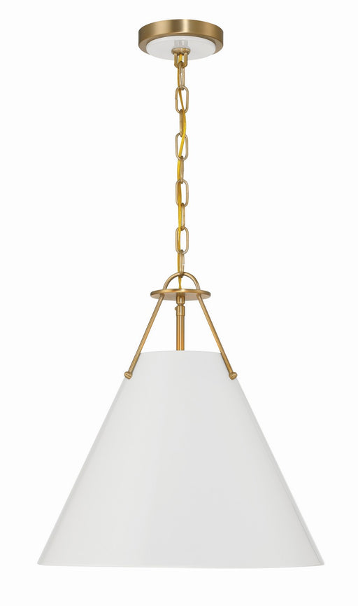Xavier 3-Light Pendant in Vibrant Gold by Crystorama - MPN XAV-B8305-VG
