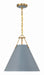 Xavier 3-Light Pendant in Vibrant Gold & Blue by Crystorama - MPN XAV-B8305-VG-BL