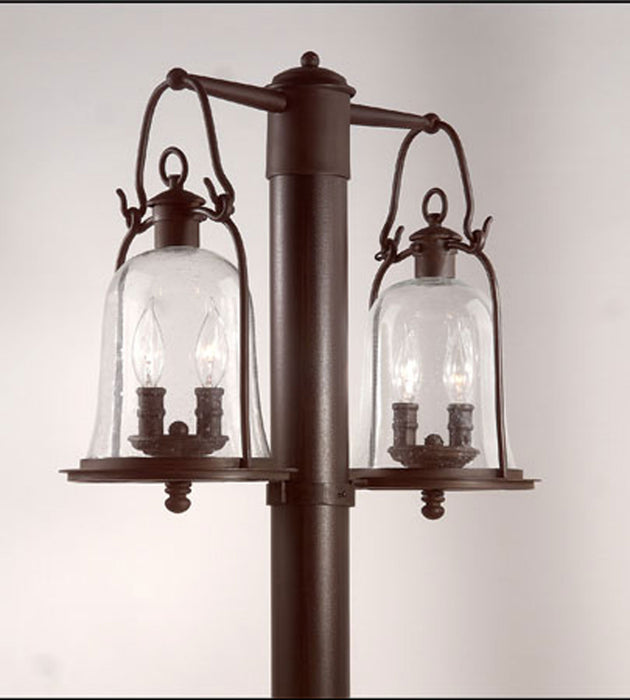 Owings Mill 4-Light Post Lantern Medium in Natural Bronze - Lamps Expo