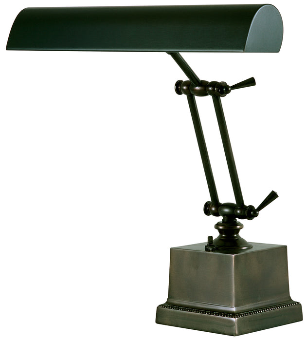 Desk Piano Lamp 14 Inch Mahogany Bronze