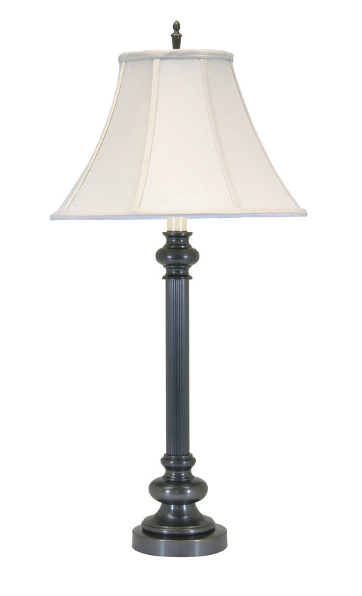 Newport 30.75 Inch Oil Rubbed Bronze Table Lamp with Off-White Linen Softback Shade