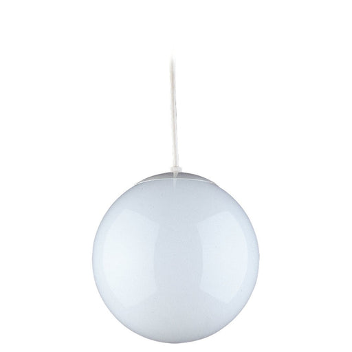 Leo - Hanging Globe 1-Light Pendant in White - Lamps Expo