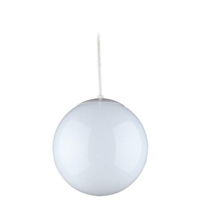 Leo - Hanging Globe One Light Pendant in White