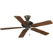 Airpro Signature 52" 5-Blade Ceiling Fan in Forged Bronze with Classic Walnut/Medium Cherry Blade