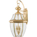 Newbury 2-Light Outdoor Lantern in Polished Brass
