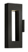 Atlantis Medium Wall Mount Lantern in Satin Black