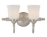 Brunswick Bath Vanity 2-Light Bath Vanity in Satin Nickel