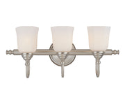 Brunswick Bath Vanity 3-Light Bath Vanity in Satin Nickel