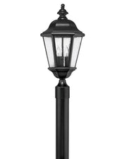 Edgewater Large Post or Pier Mount Lantern in Black