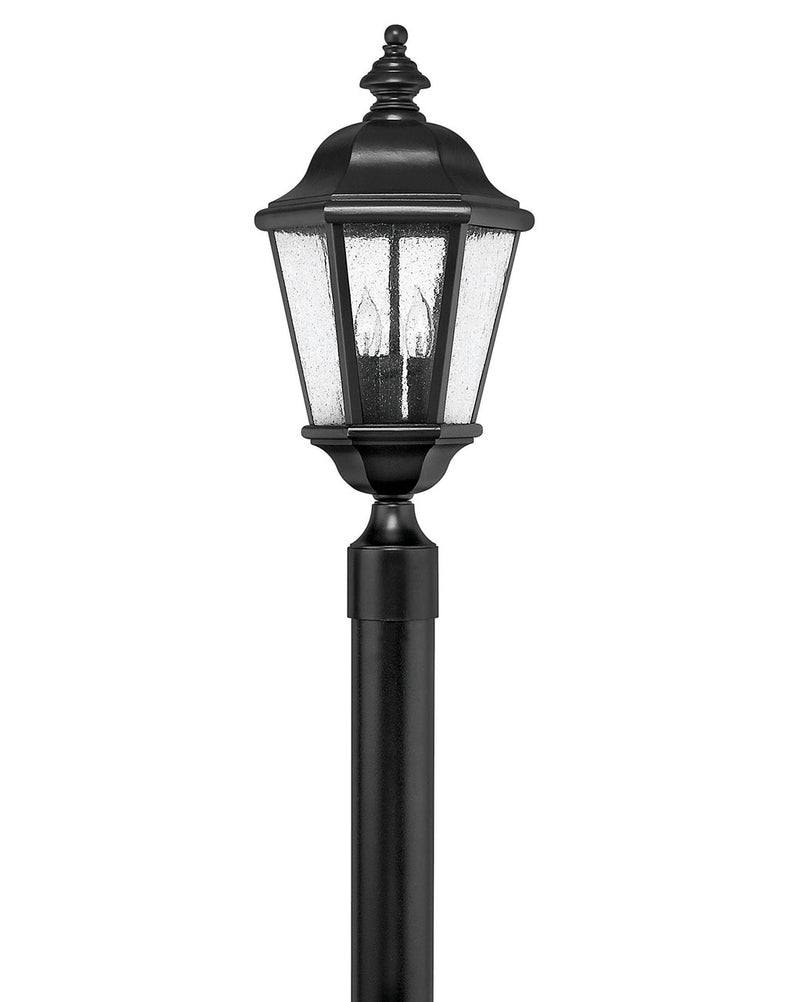 Edgewater Large Post or Pier Mount Lantern in Black