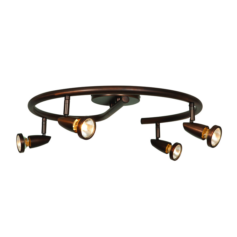 Mirage 4-Light G Cluster Spot in Bronze Finish