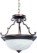 Essentials 2-Light Semi-Flush Mount in Oil Rubbed Bronze with Marble Glass