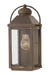 Anchorage Small Wall Mount Lantern in Light Oiled Bronze