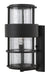 Saturn Large Wall Mount Lantern in Satin Black