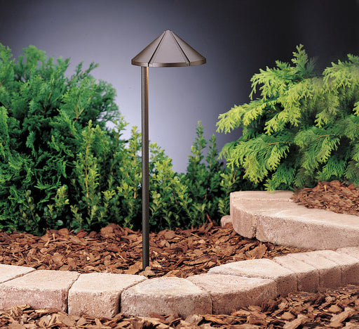 Six Groove Path & Spread 1-Light 12V in Textured Architectural Bronze