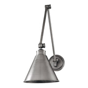 Exeter 1 Light Wall Sconce in Antique Nickel