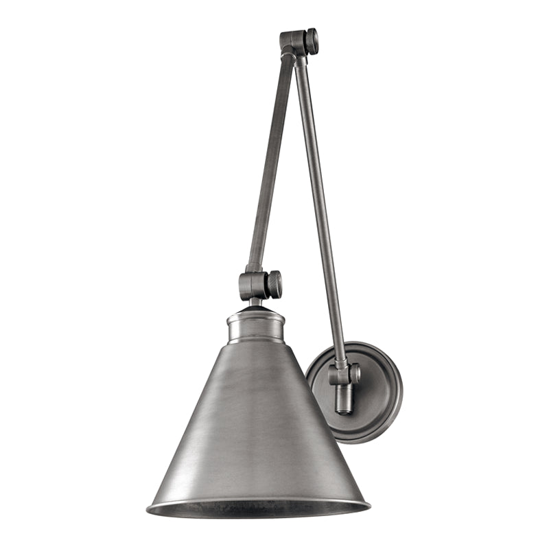 Exeter 1 Light Wall Sconce in Antique Nickel
