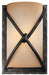 Aspen II 1-Light Wall Sconce in Aspen Bronze & Rustic Scavo Glass