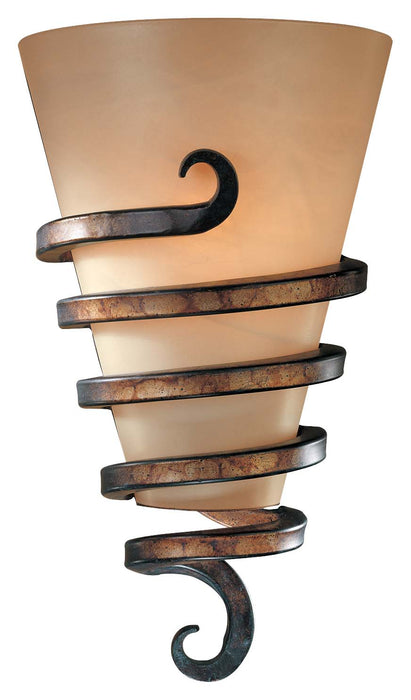 Tofino 1-Light Wall Sconce in Tofino Bronze & Mabre Grabar Glass - Lamps Expo