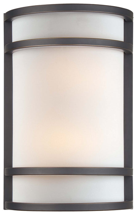 2-Light Wall Sconce in Dark Restoration Bronze & French Scavo Glass