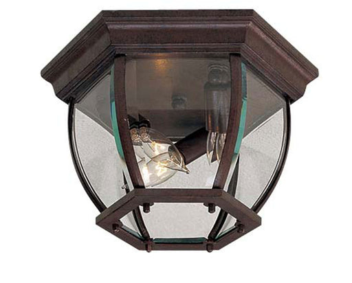 Wyndmere 3-Light Flush Mount in Antique Bronze & Clear Glass - Lamps Expo