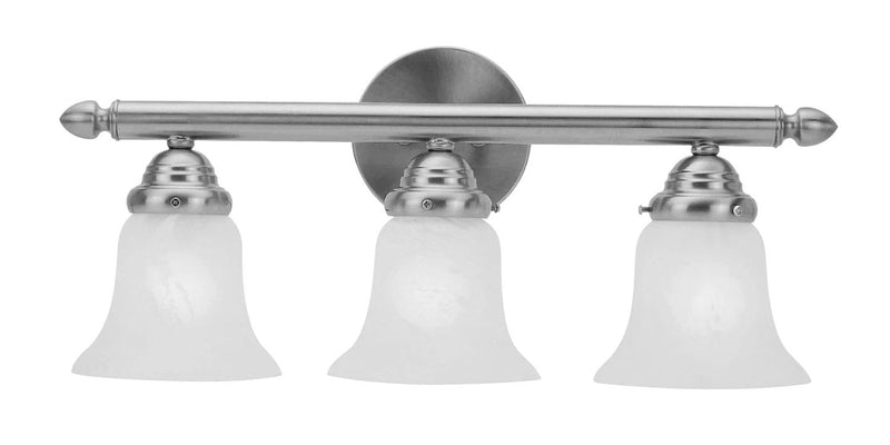 Neptune 3 Light Bath Vanity in Brushed Nickel