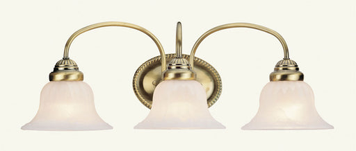 Edgemont 3 Light Bath Vanity in Antique Brass