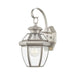 Monterey 1 Light Outdoor Wall Lantern in Brushed Nickel