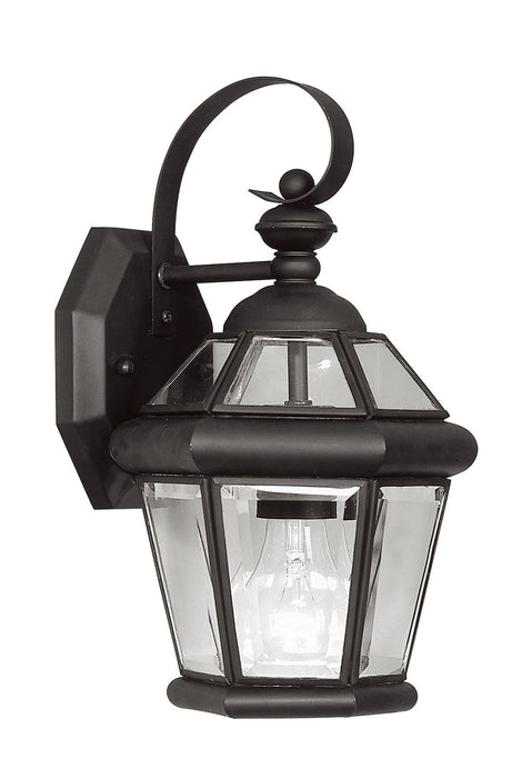 Georgetown 1 Light Outdoor Wall Lantern in Black