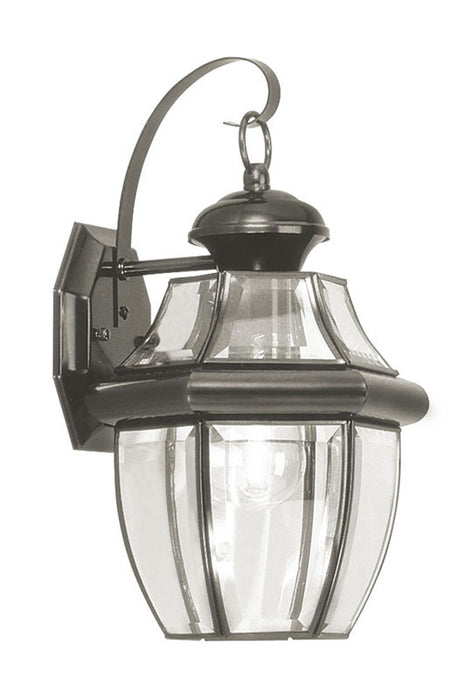 Monterey 1 Light Outdoor Wall Lantern in Black