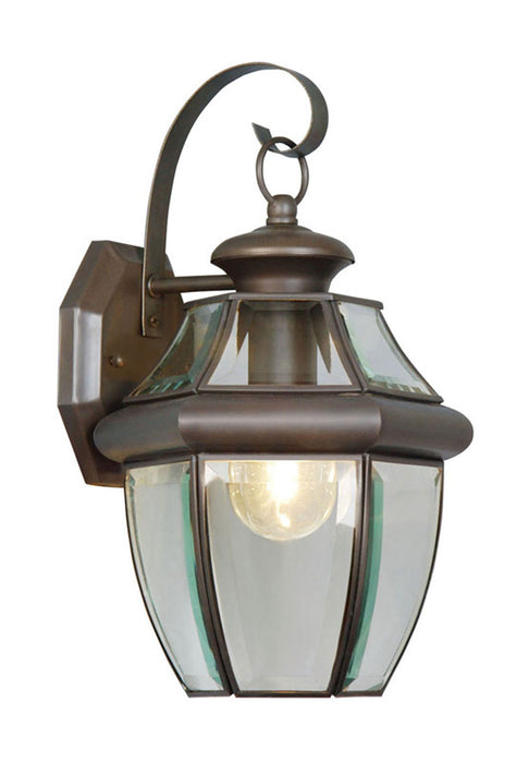 Monterey 1 Light Outdoor Wall Lantern in Bronze