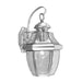 Monterey 1 Light Outdoor Wall Lantern in Brushed Nickel