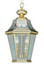 Georgetown 2 Light Outdoor Chain Lantern in Polished Brass - Lamps Expo