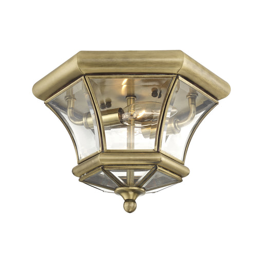 Monterey/Georgetown 2 Light Ceiling Mount in Antique Brass
