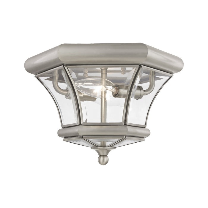 Monterey/Georgetown 2 Light Ceiling Mount in Brushed Nickel