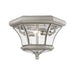 Monterey/Georgetown 2 Light Ceiling Mount in Brushed Nickel