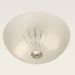 Theodore Ceiling Light with Spear Cut Glass in Satin Nickel