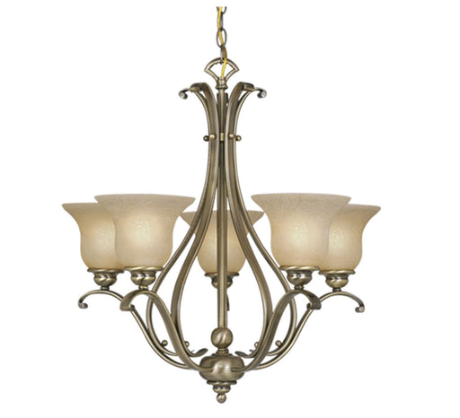 Monrovia 5-Light Chandelier in Antique Brass - Lamps Expo