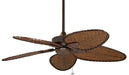 Windpointe 52 inch Fan in Rust with Antique Narrow Oval Blades
