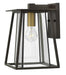 Walker Small Wall Mount Lantern in Buckeye Bronze