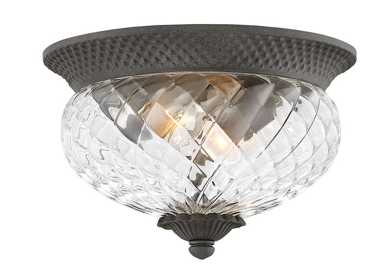 Plantation Small Flush Mount in Museum Black
