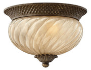 Plantation Large Flush Mount in Pearl Bronze