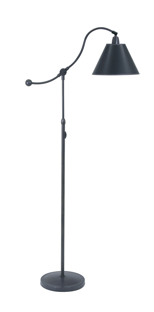 Hyde Park Floor Lamp Oil Rubbed Bronze with Black Parchment Shade with Black Parchment Shade