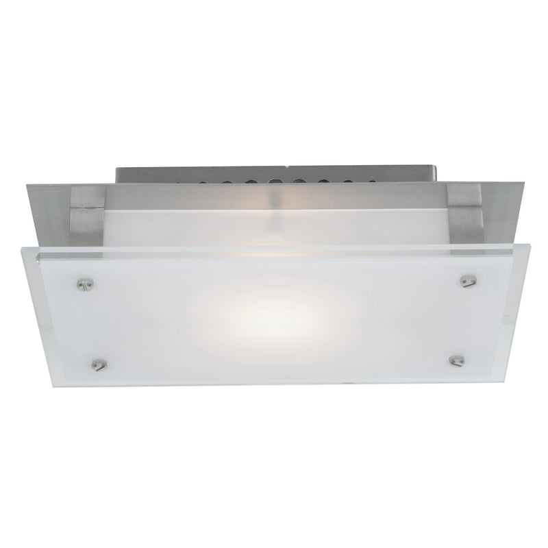 Vision (s) Flush Mount in Brushed Steel Finish - Lamps Expo