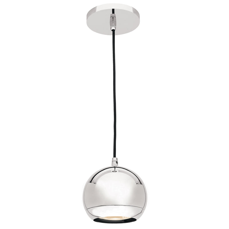 Retro Ball Pendant in Chrome - Lamps Expo