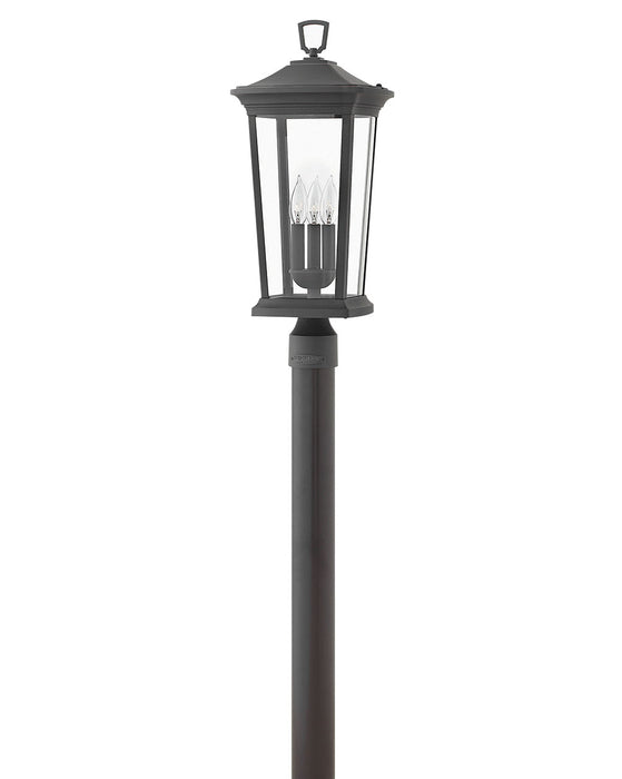 Bromley Large Post or Pier Mount Lantern in Museum Black