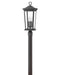 Bromley Large Post or Pier Mount Lantern in Museum Black