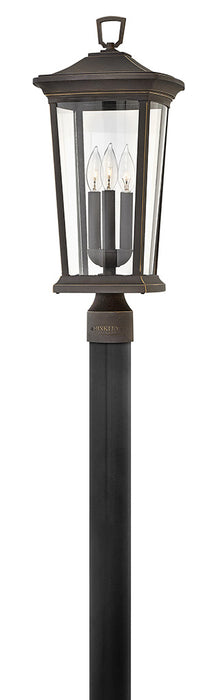 Bromley Large Post or Pier Mount Lantern in Oil Rubbed Bronze